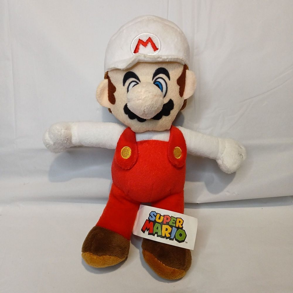 2023 Mario White Hat Super Mario Brothers 8"‎ Plush Super Nintendo